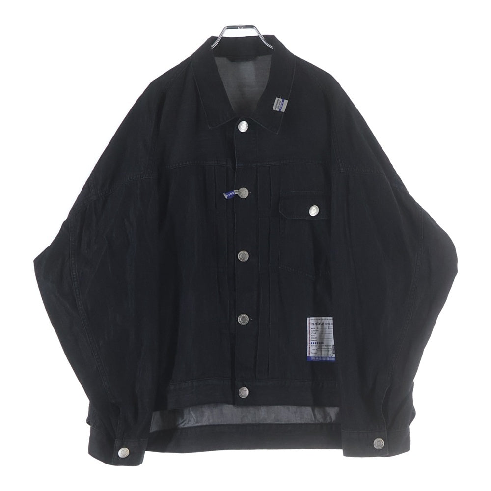MAISON MIHARAYASUHIRO(メゾンミハラヤスヒロ) COTTON TENSEL DENIM JACKET コットンテンセルデニムジャケット ブラック I12BL001