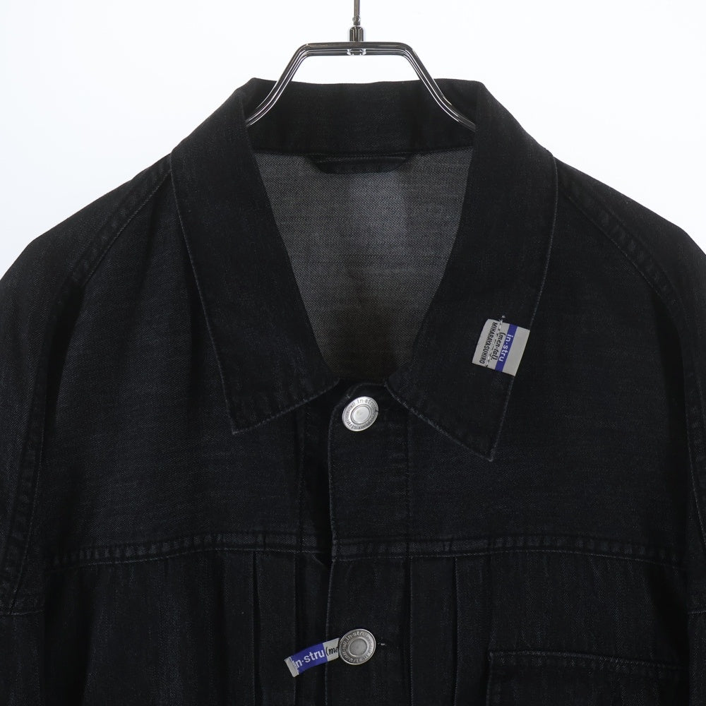 MAISON MIHARAYASUHIRO(メゾンミハラヤスヒロ) COTTON TENSEL DENIM JACKET コットンテンセルデニムジャケット ブラック I12BL001