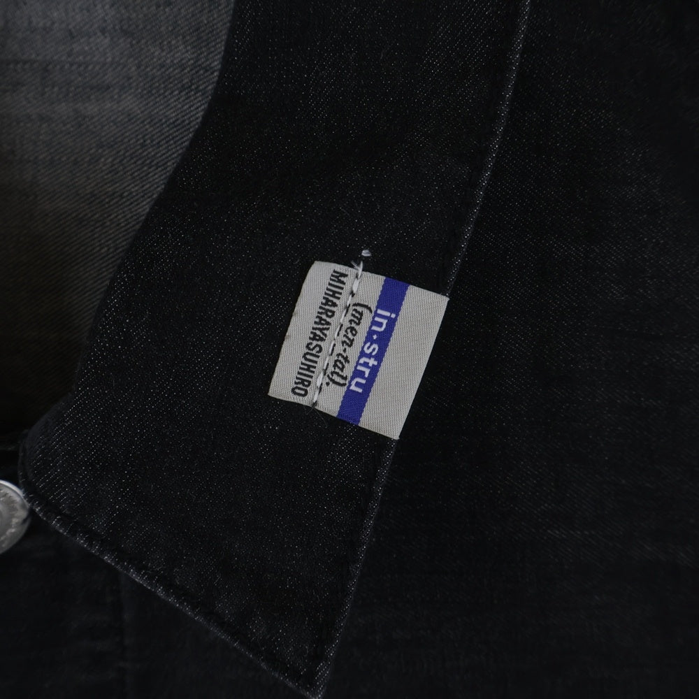 MAISON MIHARAYASUHIRO(メゾンミハラヤスヒロ) COTTON TENSEL DENIM JACKET コットンテンセルデニムジャケット ブラック I12BL001