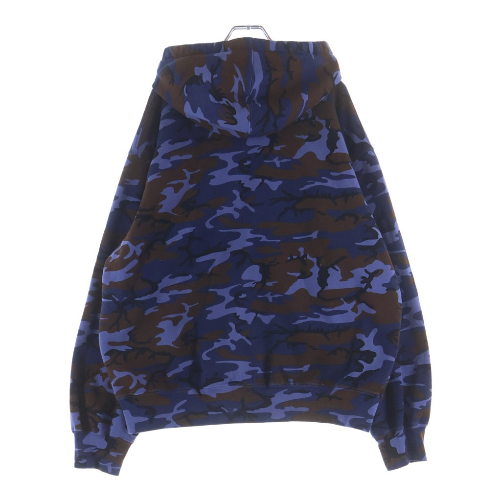 SUPREME(シュプリーム) 25SS Small Box Logo Zip Up Hooded Sweatshirt スモールボックスロゴ ジップアップフーデッドスウェットシャツ ブルー/ブラウン
