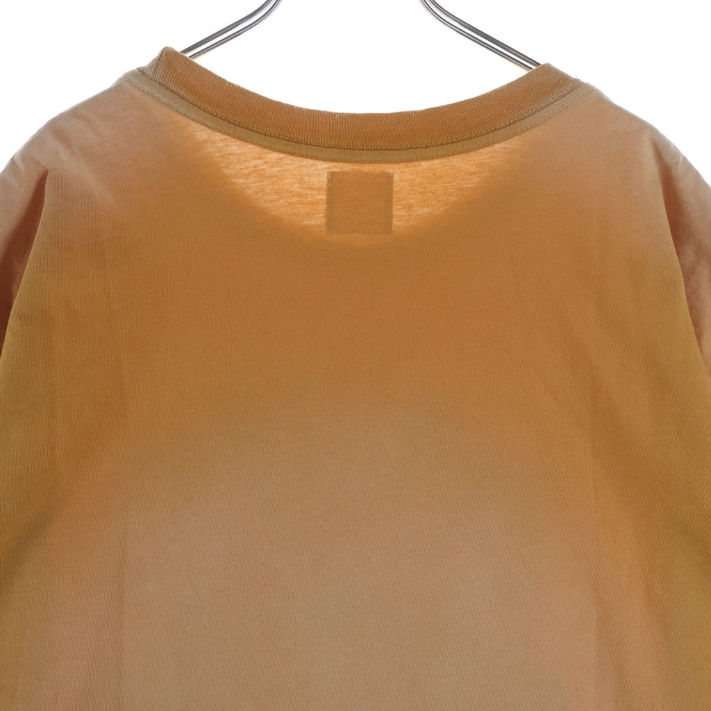 ALCHEMIST(アルケミスト) フロントプリント ヴィンテージ加工 半袖クルーネックTシャツ オレンジ