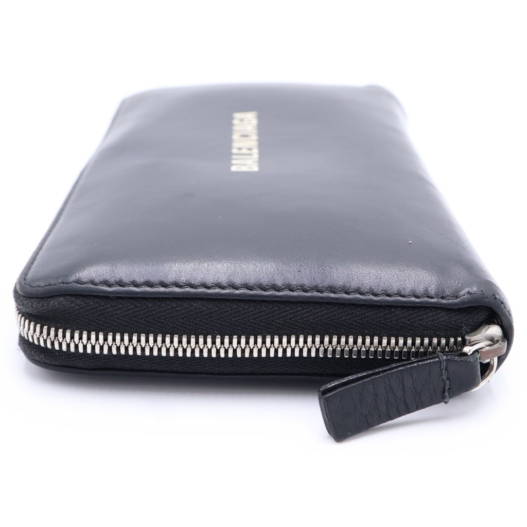 BDAX0044】BALENCIAGA バレンシアガ ロゴ ラウンドジップ 長財布