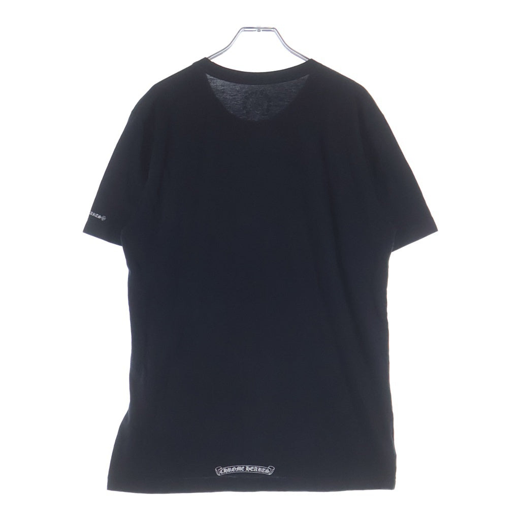 CHROME HEARTS(クロムハーツ) NECK LOGO S/S TEE ネックロゴ プリント半袖Tシャツ カットソー ブラック