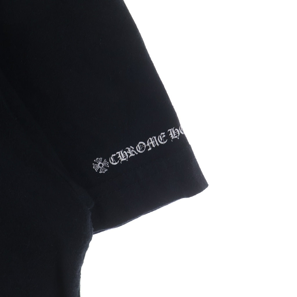 CHROME HEARTS(クロムハーツ) NECK LOGO S/S TEE ネックロゴ プリント半袖Tシャツ カットソー ブラック