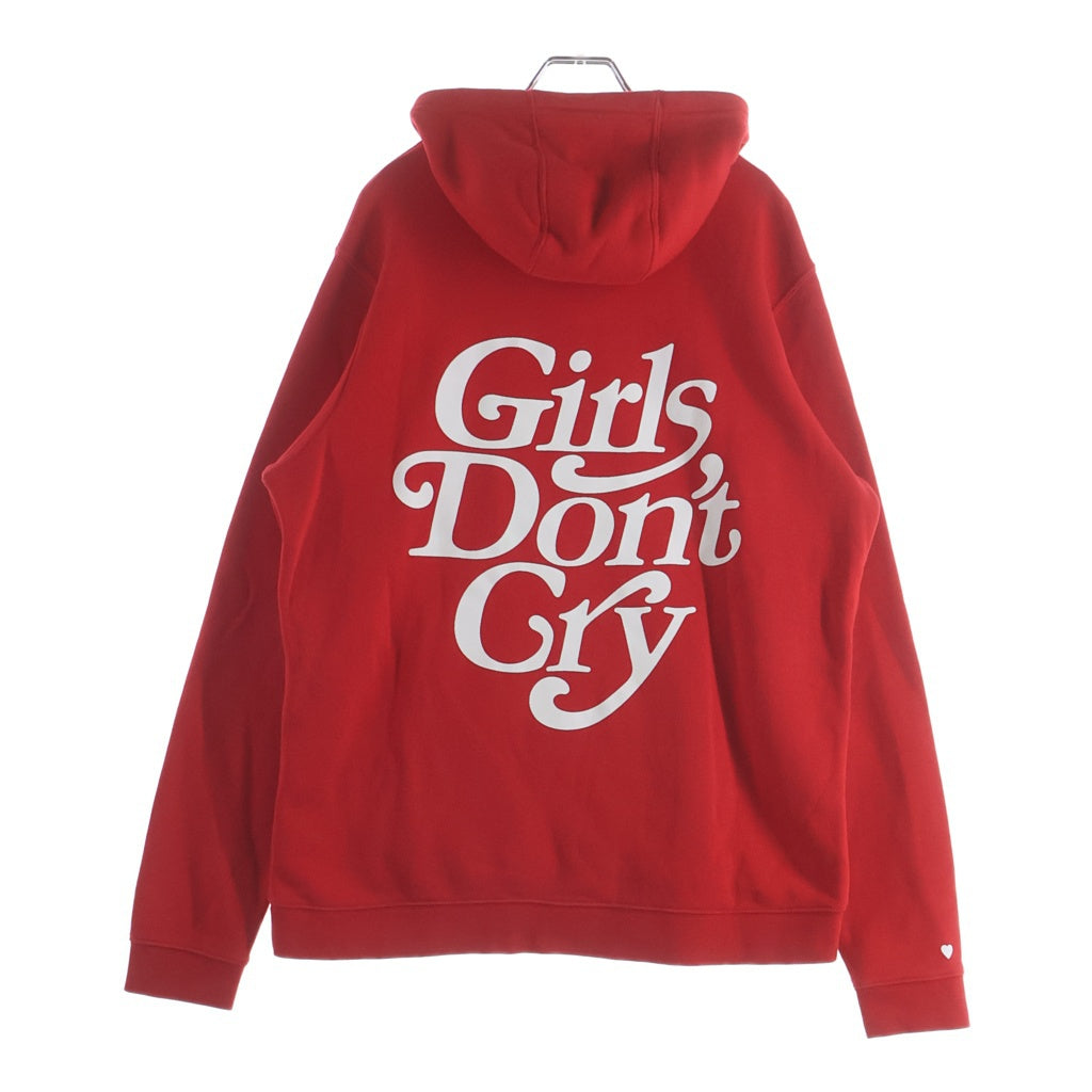 NIKE(ナイキ) 19SS ×Girls Don't Cry hoodie ガールズドントクライ スウェットプルオーバーパーカー 935585-657 レッド