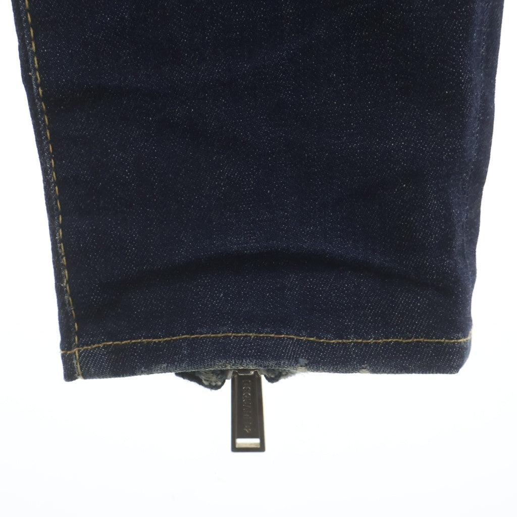 DSQUARED2(ディースクエアード) Twiggy Boy Jean 裾ジップデニムパンツ S74LB0051 インディゴ