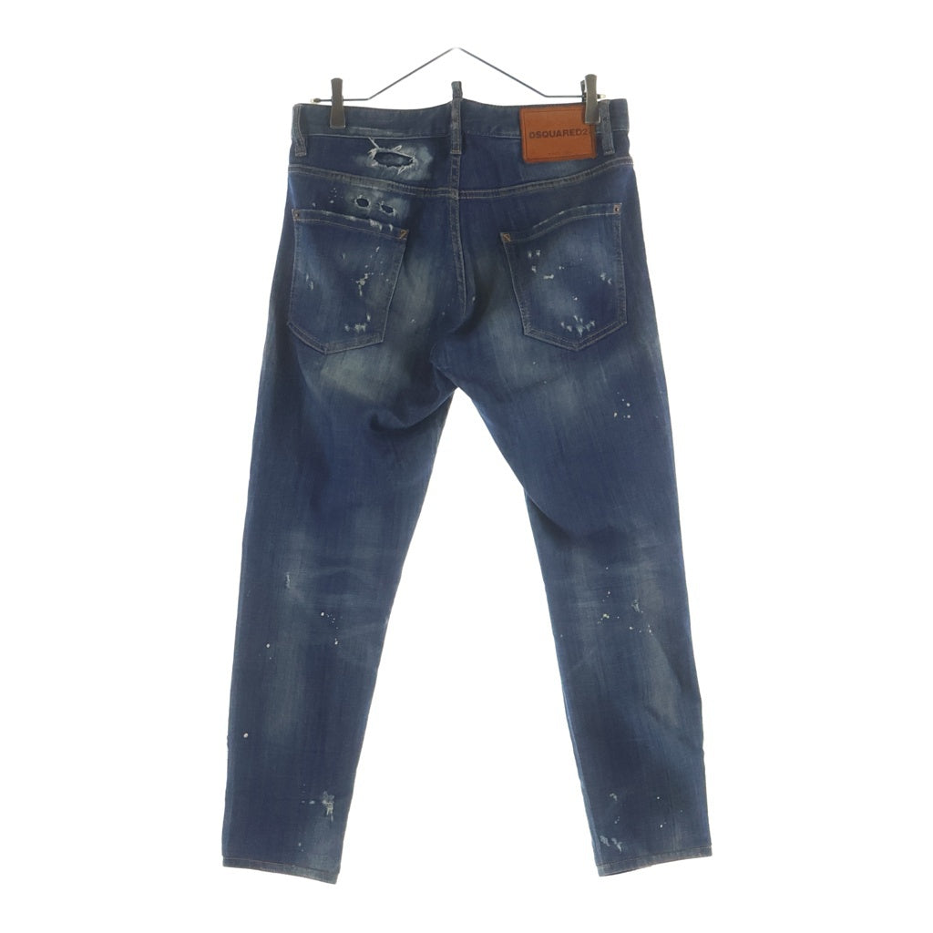 DSQUARED2(ディースクエアード) TIDY BIKER ダメージ加工 スキニーデニムパンツ S74LB0438 S30342 インディゴ