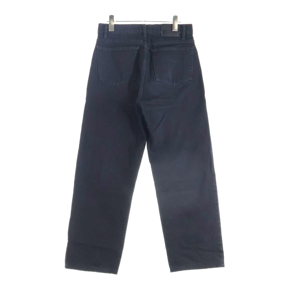 BALENCIAGA(バレンシアガ) 22AW DAMEGED STRAIGHT JEANS ダメージ加工 ワイドストレート デニムパンツ ブラック 659999 TBP47