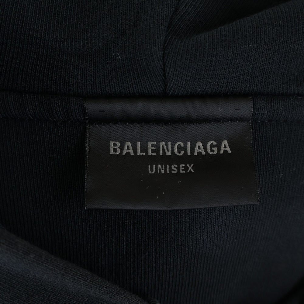 BALENCIAGA(バレンシアガ) 24SS INSIDE OUT ZIPUP HOODIE インサイドアウト ジップジップフーディー ブラック 790378 TQVJ3