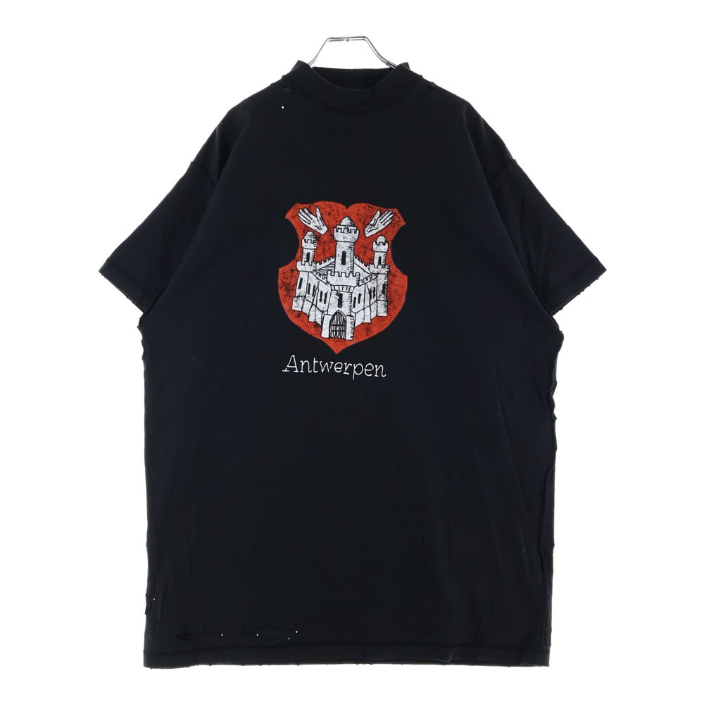 BALENCIAGA バレンシアガ 24AW ANTWERPEN INSIDE-OUT T-Shirt アントウェルペン ダメージ加工 半袖Tシャツ 7687358 TQVP7 BALENCIAGA(バレンシアガ) 24AW ANTWERPEN INSIDE-OUT T-Shirt アント