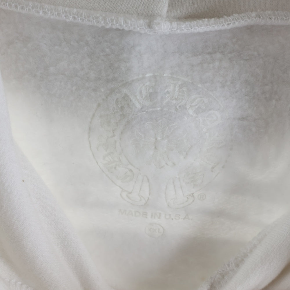 CHROME HEARTS(クロムハーツ) LAURIE LYNN STARK SWTSHRT PLVR ローリーリンスターク バックプリント プルオーバースウェットパーカー ホワイト