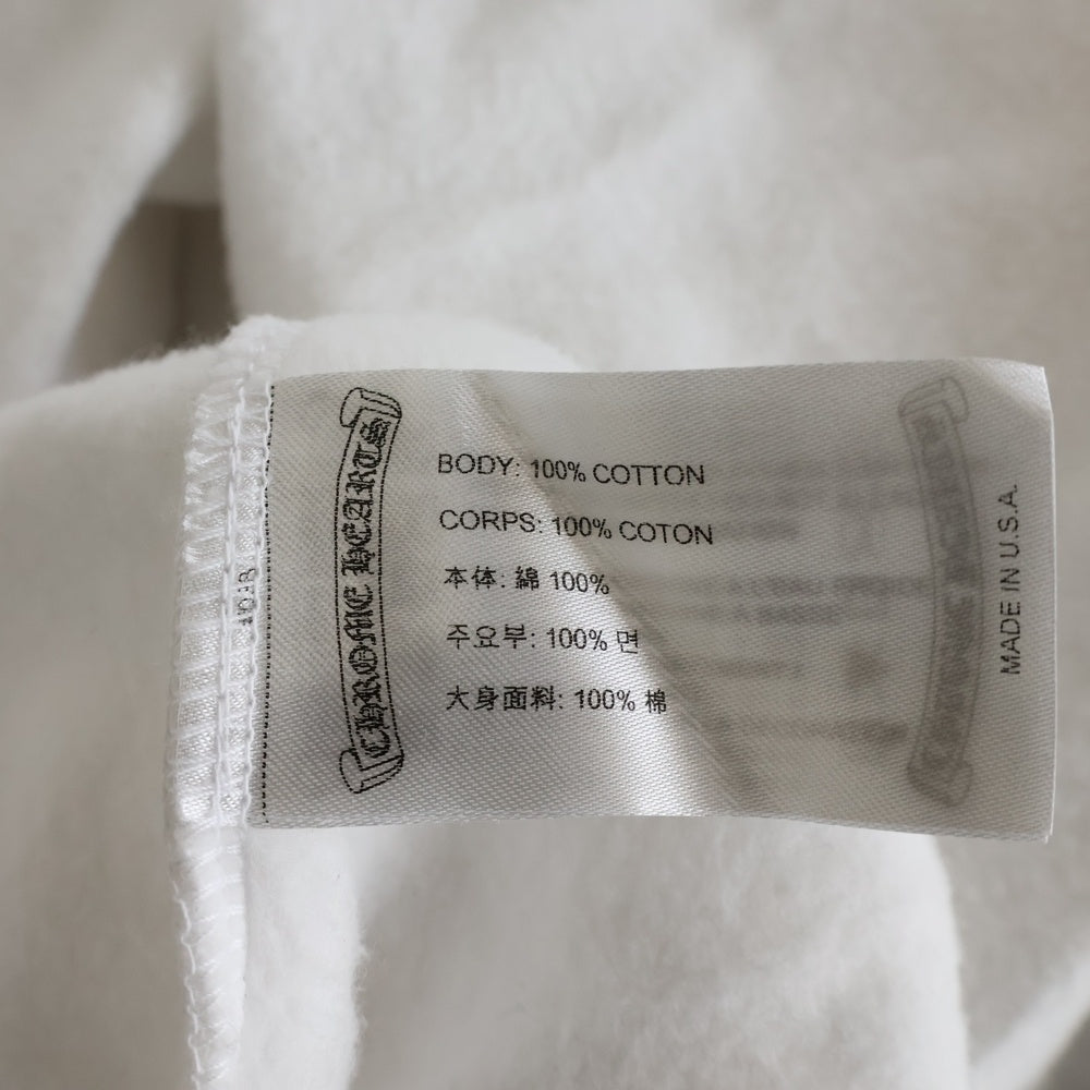 CHROME HEARTS(クロムハーツ) LAURIE LYNN STARK SWTSHRT PLVR ローリーリンスターク バックプリント プルオーバースウェットパーカー ホワイト