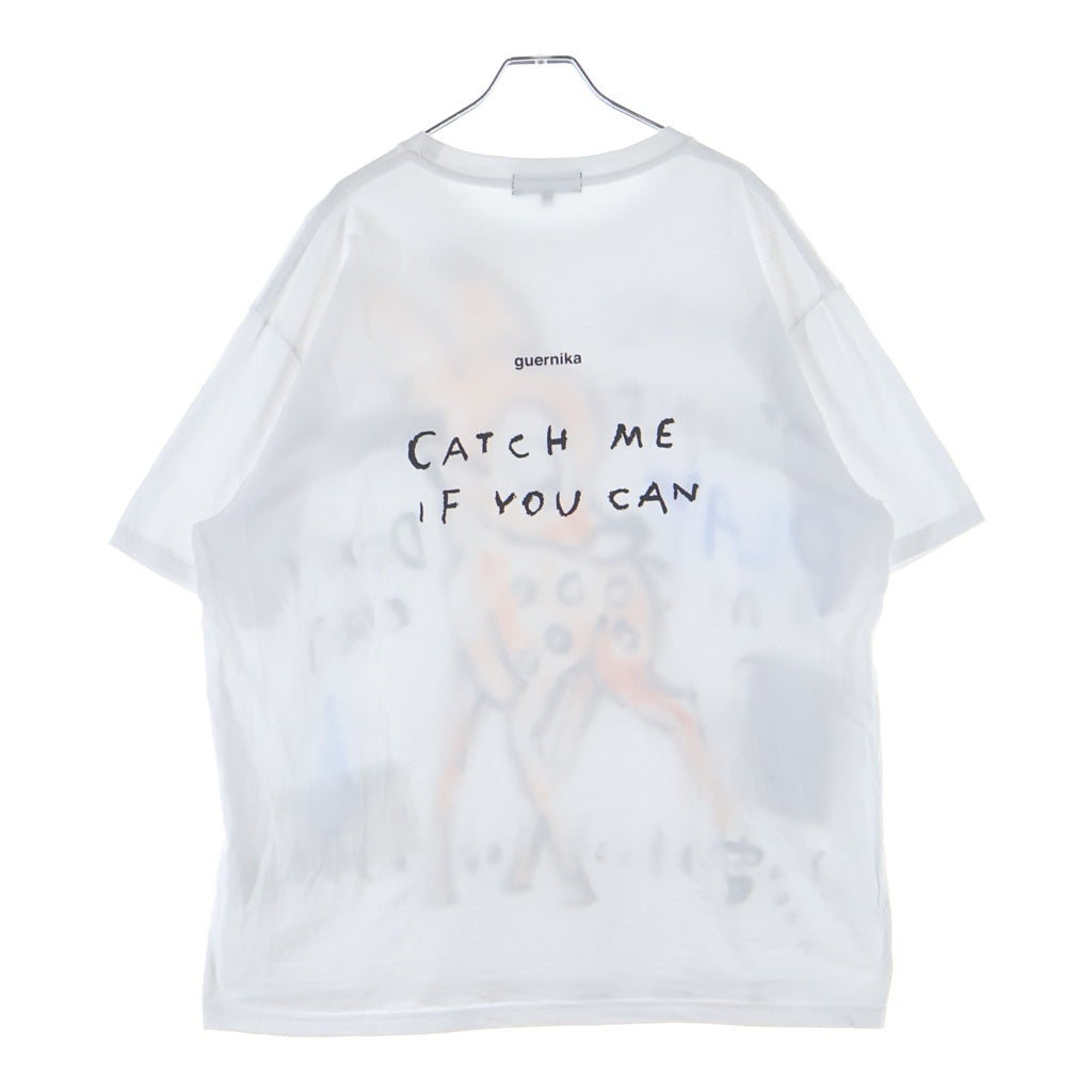 GUERNIKA(ゲルニカ) PAIN-T ペイント ロゴワッペン クルーネック半袖Tシャツ ホワイト