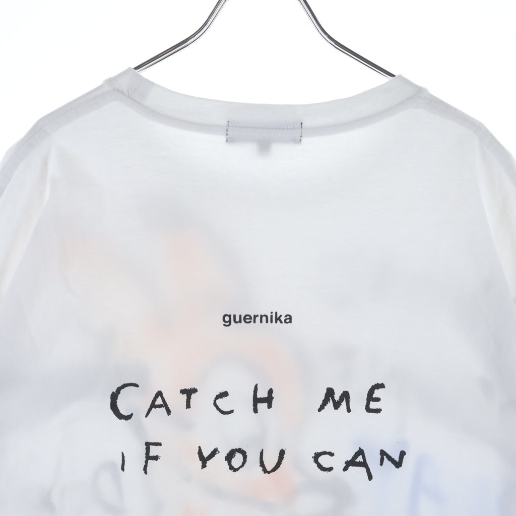 GUERNIKA(ゲルニカ) PAIN-T ペイント ロゴワッペン クルーネック半袖Tシャツ ホワイト