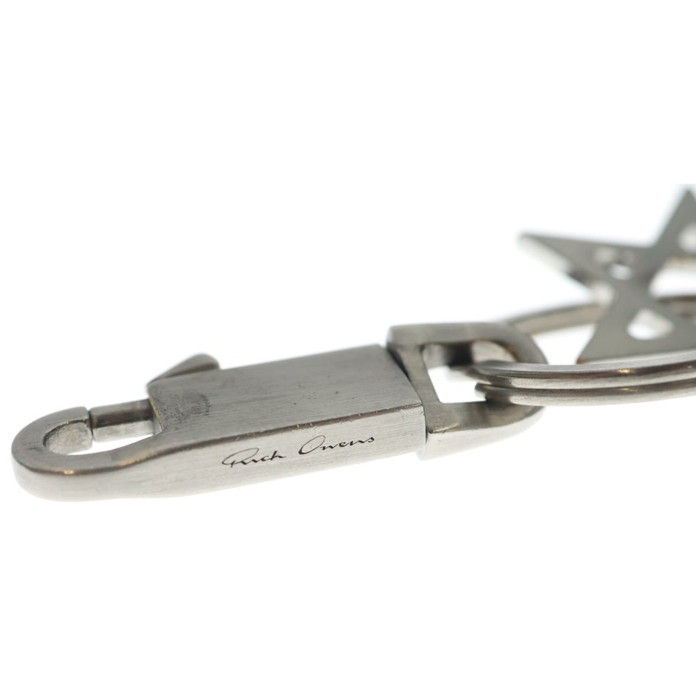 Rick Owens(リックオウエンス) Pentagram keyring キーホルダー シルバー