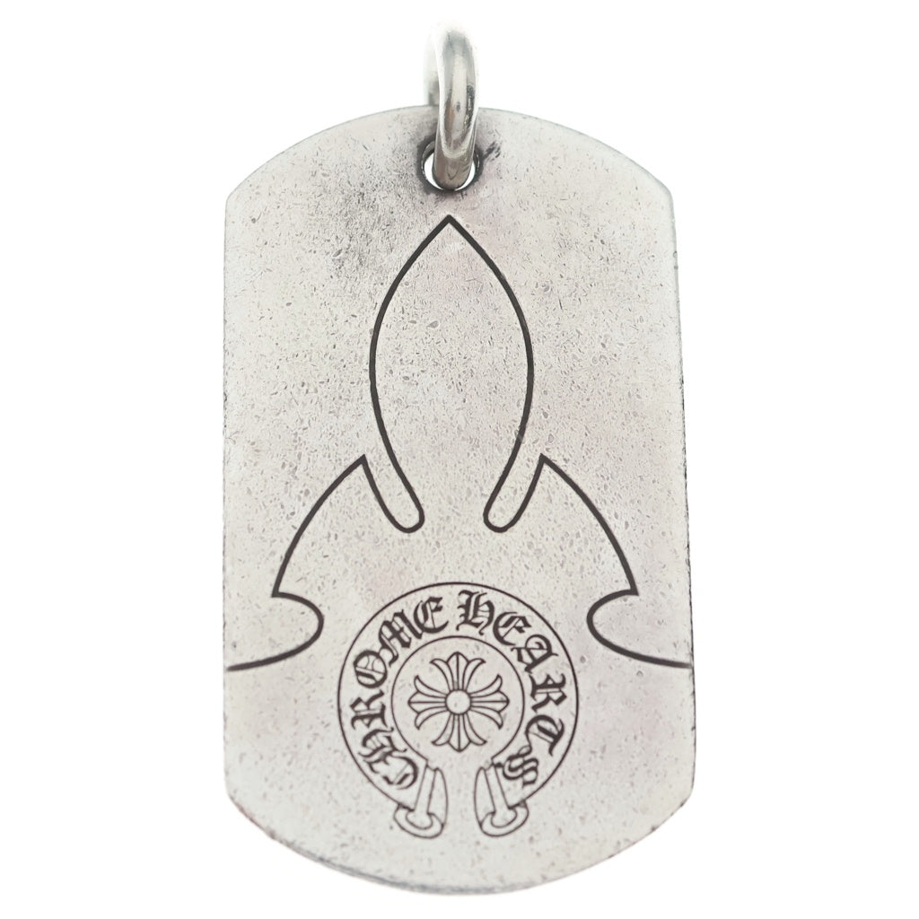 CHROME HEARTS(クロムハーツ) D TAG LRG ラージドッグタグ フレアニー ペンダントトップ シルバー