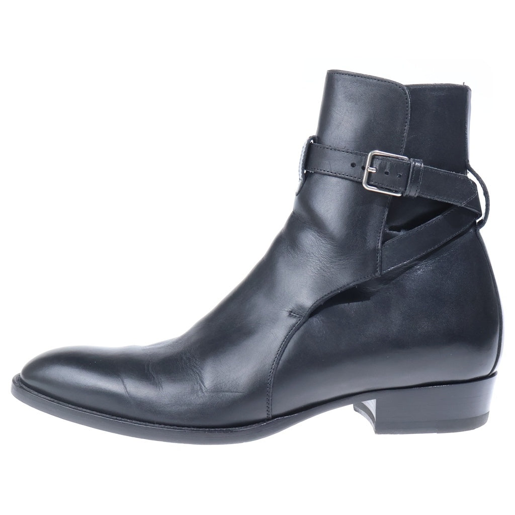 SAINT LAURENT PARIS(サンローランパリ) BELTED JODHPUR BOOTS レザージョッパーブーツ ブラック RO 443200