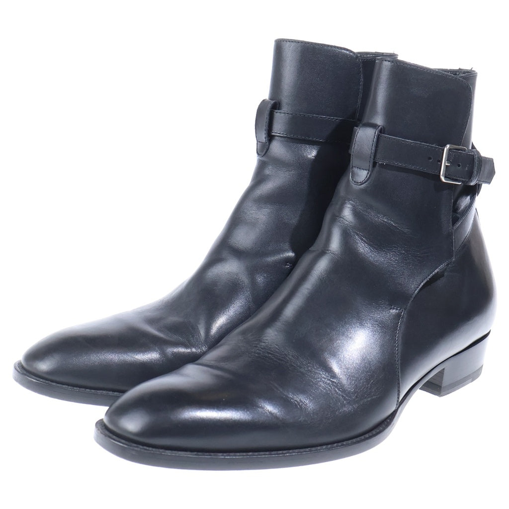 SAINT LAURENT PARIS(サンローランパリ) BELTED JODHPUR BOOTS レザージョッパーブーツ ブラック RO 443200