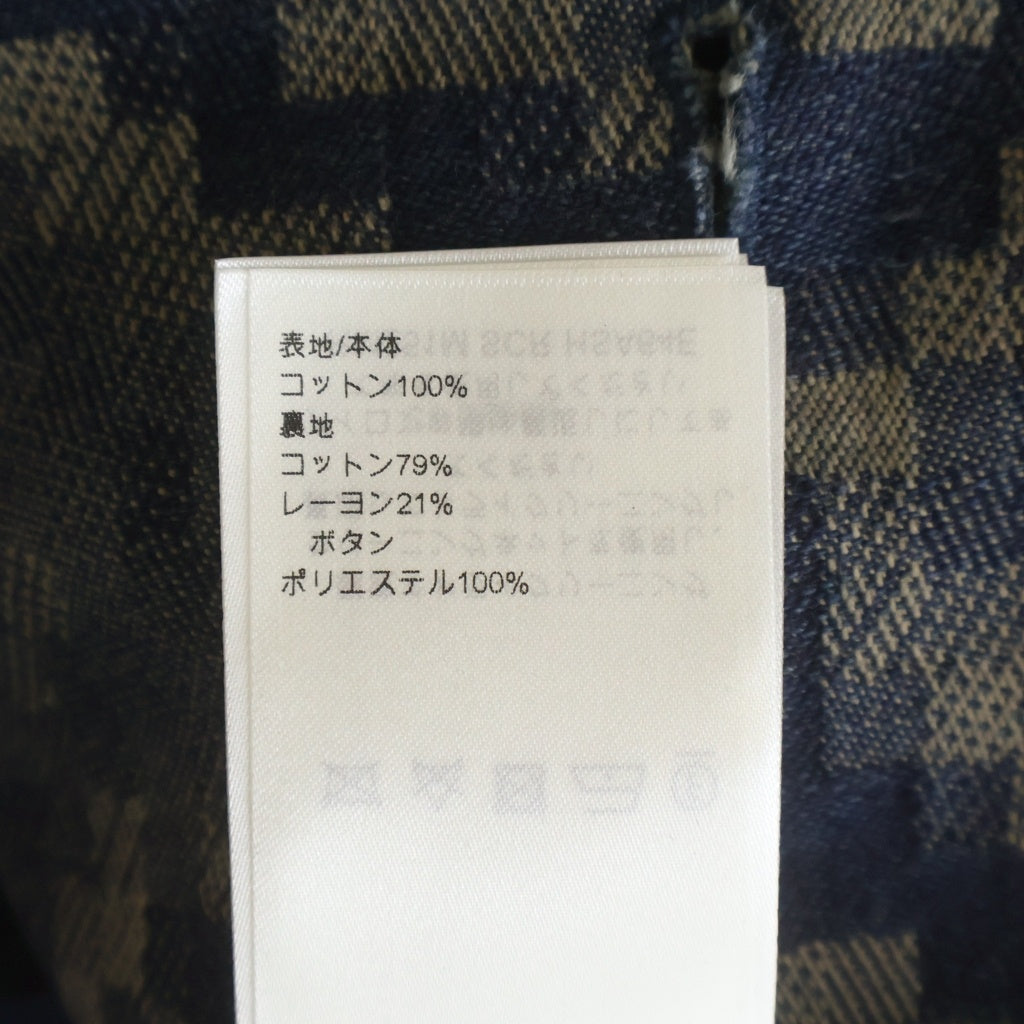 LOUIS VUITTON(ルイヴィトン) 25SS ロゴ刺繍 ダミエ ノーカラー