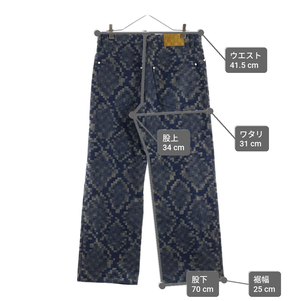 LOUIS VUITTON(ルイヴィトン) 25SS ダミエ コットンストレートパンツ