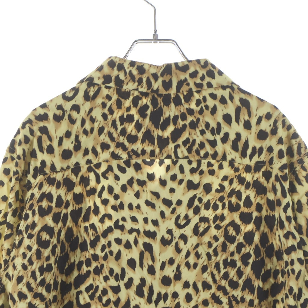 WACKO MARIA(ワコマリア) ×CARHARTT WIP レオパード柄 長袖レーヨンシャツ イエロー