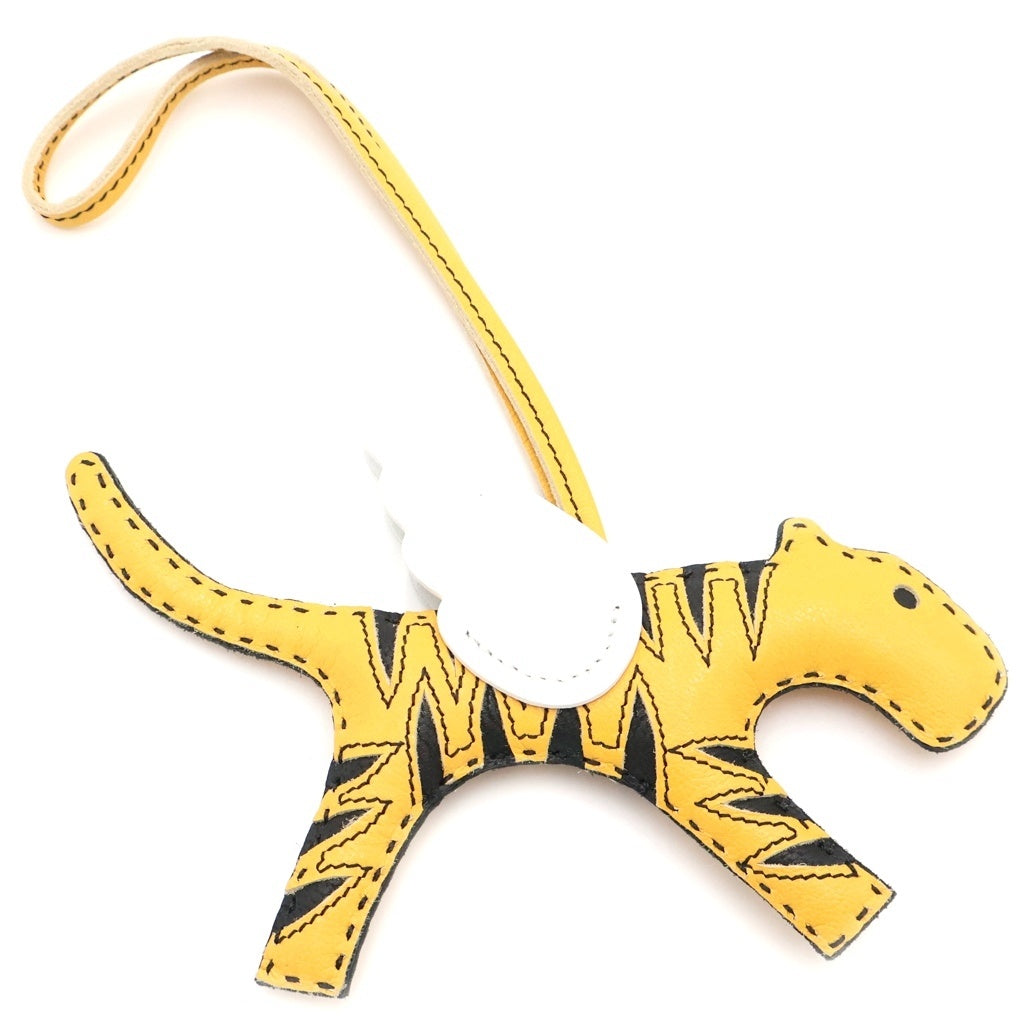 READY MADE(レディメイド) CHARM TIGER チャームタイガー レザーストラップ イエロー レディース