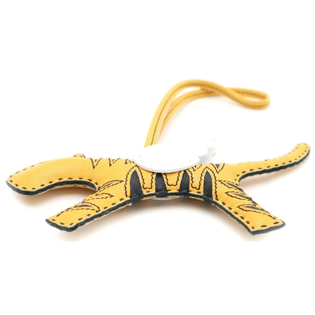 READY MADE(レディメイド) CHARM TIGER チャームタイガー レザーストラップ イエロー レディース