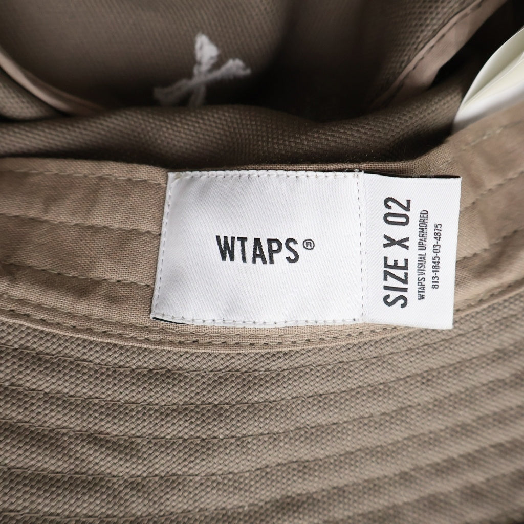 WTAPS(ダブルタップス) 22SS BUCKET HAT クロスボーン刺繍 バケットハット カーキ 221HCDT-HT16