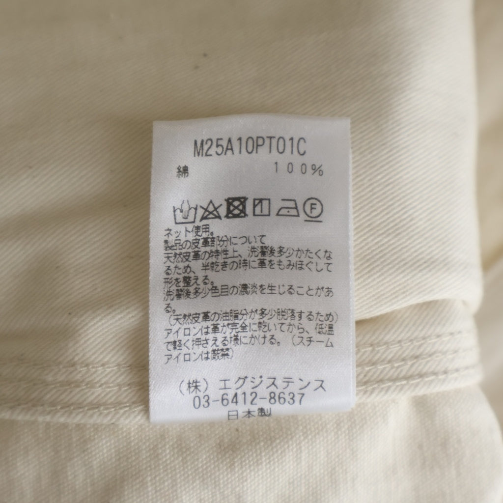 marka(マーカ) 25SS ORGANIC COTTON CANVAS ENGNEERED PANTS オーガニックキャンバス エンジニアパンツ アイボリー M25A10PT01C