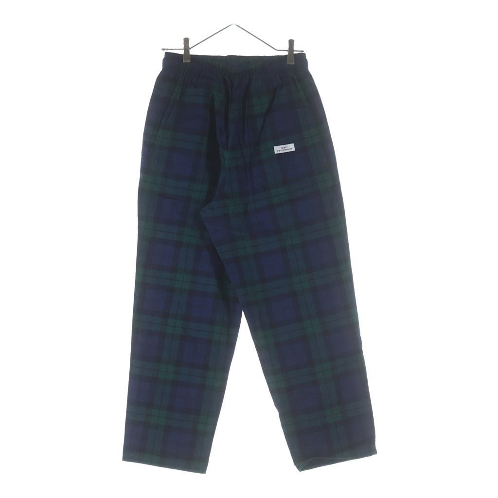 WTAPS(ダブルタップス) 22SS SEAGULL 02 TROUSERS COTTON FLANNEL トラウザーズ コットン フランネル チェック パンツ グリーン 221TQDT-PTM03