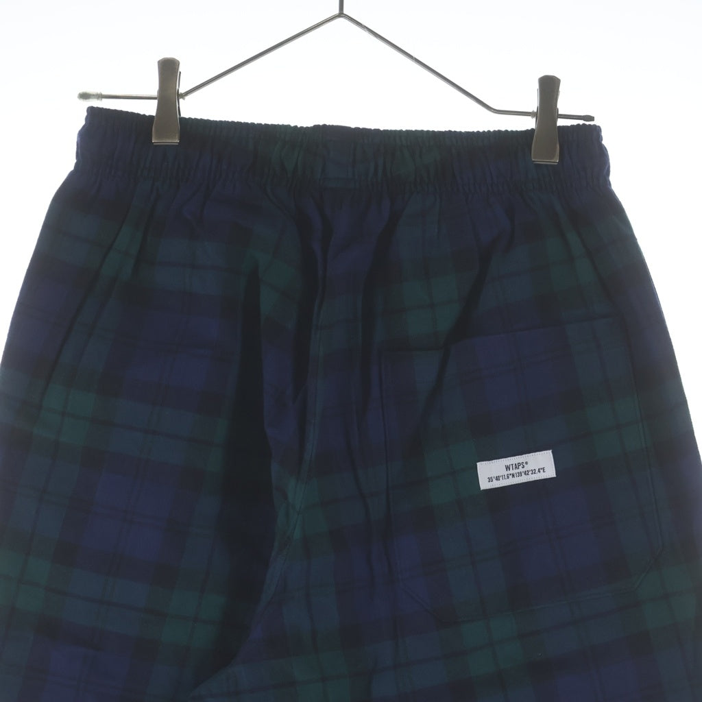 WTAPS(ダブルタップス) 22SS SEAGULL 02 TROUSERS COTTON FLANNEL トラウザーズ コットン フランネル チェック パンツ グリーン 221TQDT-PTM03