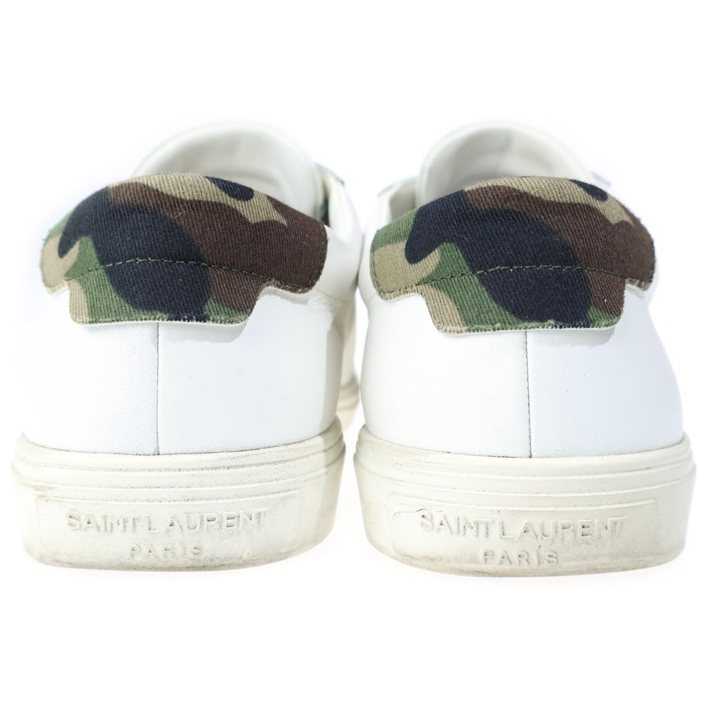SAINT LAURENT PARIS(サンローランパリ) カモフラレース ローカットスニーカー スニーカー ホワイト/カーキ