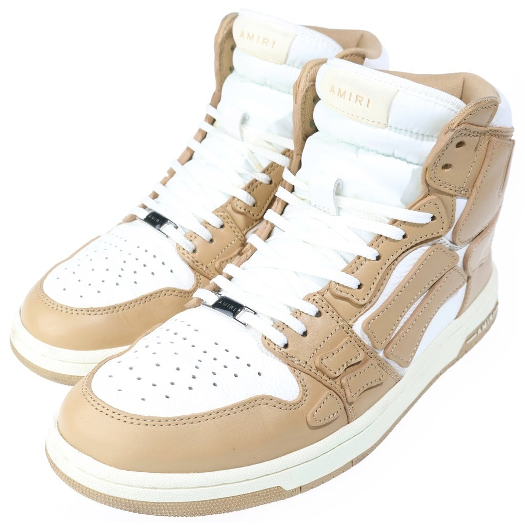AMIRI(アミリ) SKEL TOP HI MFS002-281 スケルトップハイ ハイカットスニーカー ホワイト/ブラウン