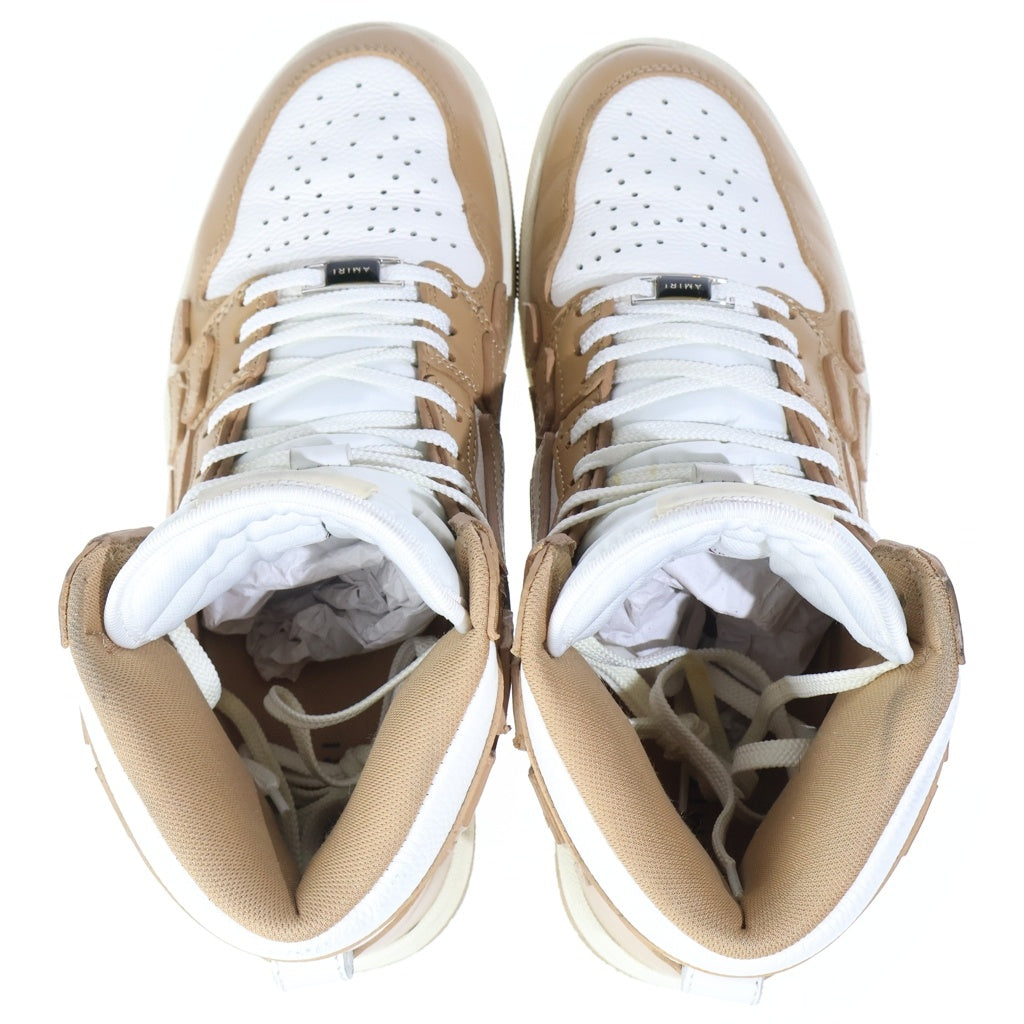 AMIRI(アミリ) SKEL TOP HI MFS002-281 スケルトップハイ ハイカットスニーカー ホワイト/ブラウン