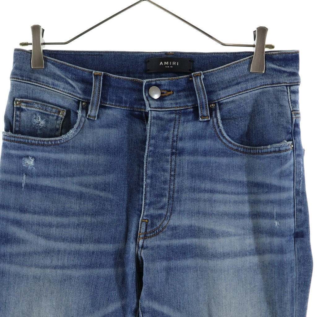 AMIRI(アミリ) ダメージ加工 ストレッチ スリムスキニー デニムパンツ ジーンズ インディゴ