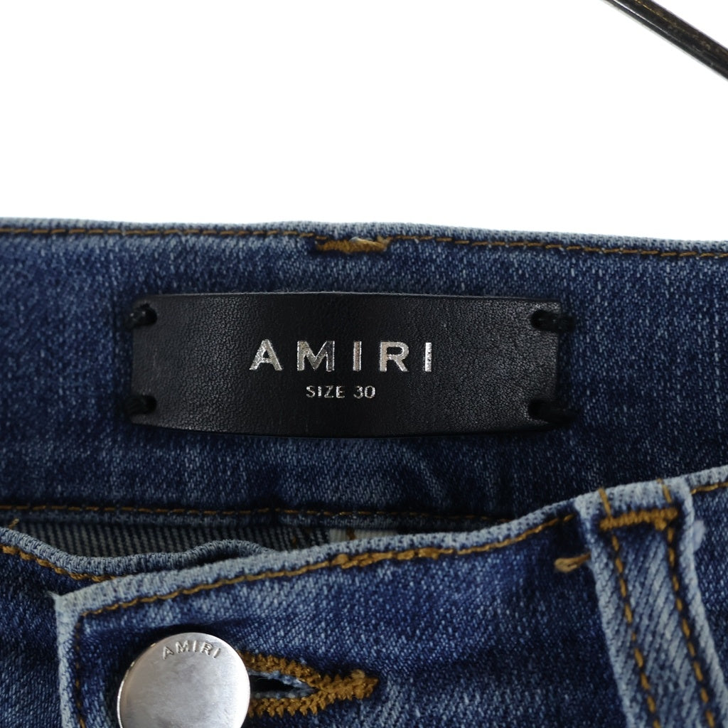 AMIRI(アミリ) ダメージ加工 ストレッチ スリムスキニー デニムパンツ ジーンズ インディゴ