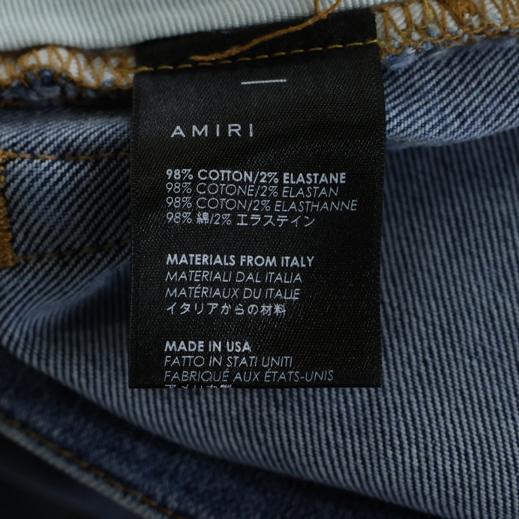 AMIRI(アミリ) ダメージ加工 ストレッチ スリムスキニー デニムパンツ ジーンズ インディゴ