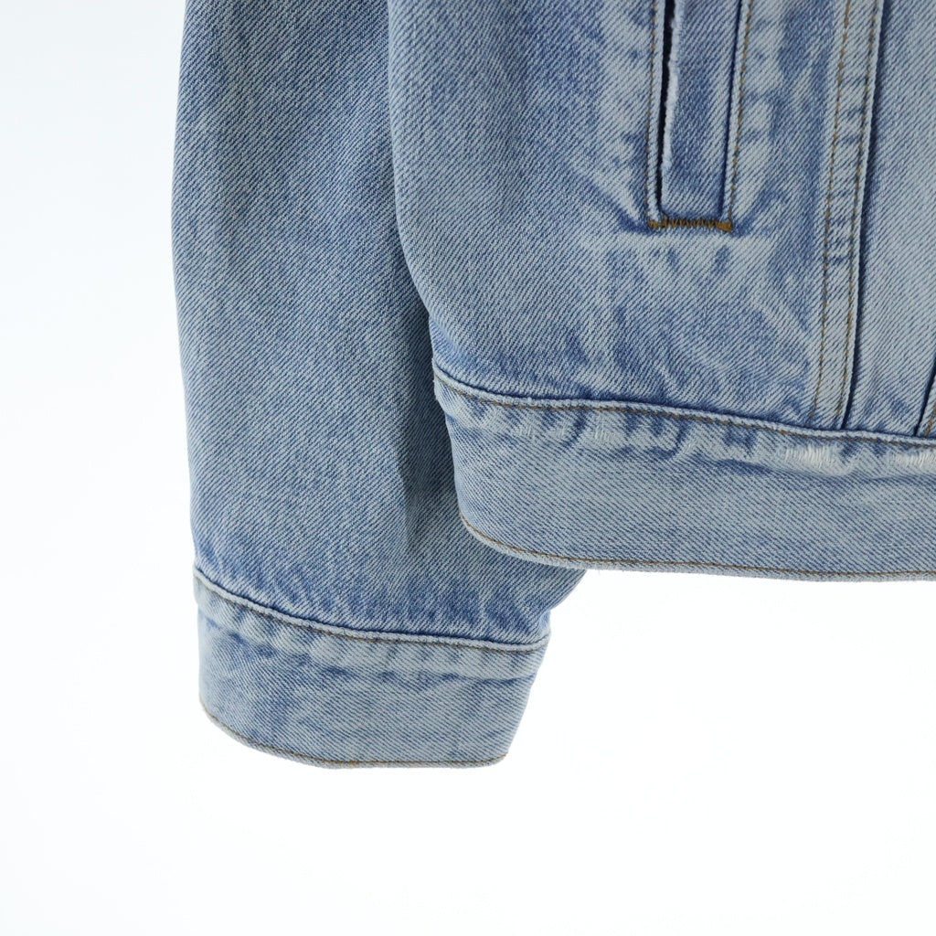 BALENCIAGA(バレンシアガ) 18SS Swing Denim Jacket 509117 TYE14 ダメージ加工スウィングデニムジャケット インディゴブルー