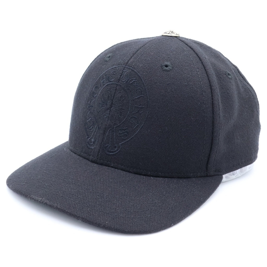 CHROME HEARTS(クロムハーツ) TRACKER CAP ホースシュー刺繍 クロスボール付き トラッカーキャップ ブラック