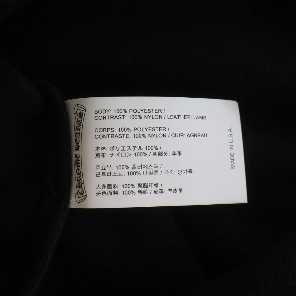 CHROME HEARTS(クロムハーツ) Y NOT DETENTION ワイノット CHプラスパッチ フリースフーディー パーカー ブラック