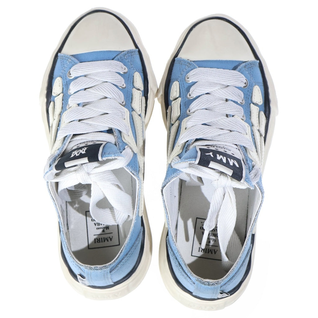 MAISON MIHARAYASUHIRO(メゾンミハラヤスヒロ) ×AMIRI PETERSON OG Sole Canvas Low-top Sneaker C13FW701 ピーターソン OG ソール キャンバス ロートップスニーカー ブルー/ホワイト