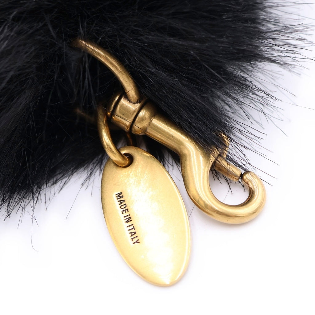 BALENCIAGA(バレンシアガ) Faux fur strap アニマルフリーファーストラップ 8473672AB6R2413 ブラック レディース
