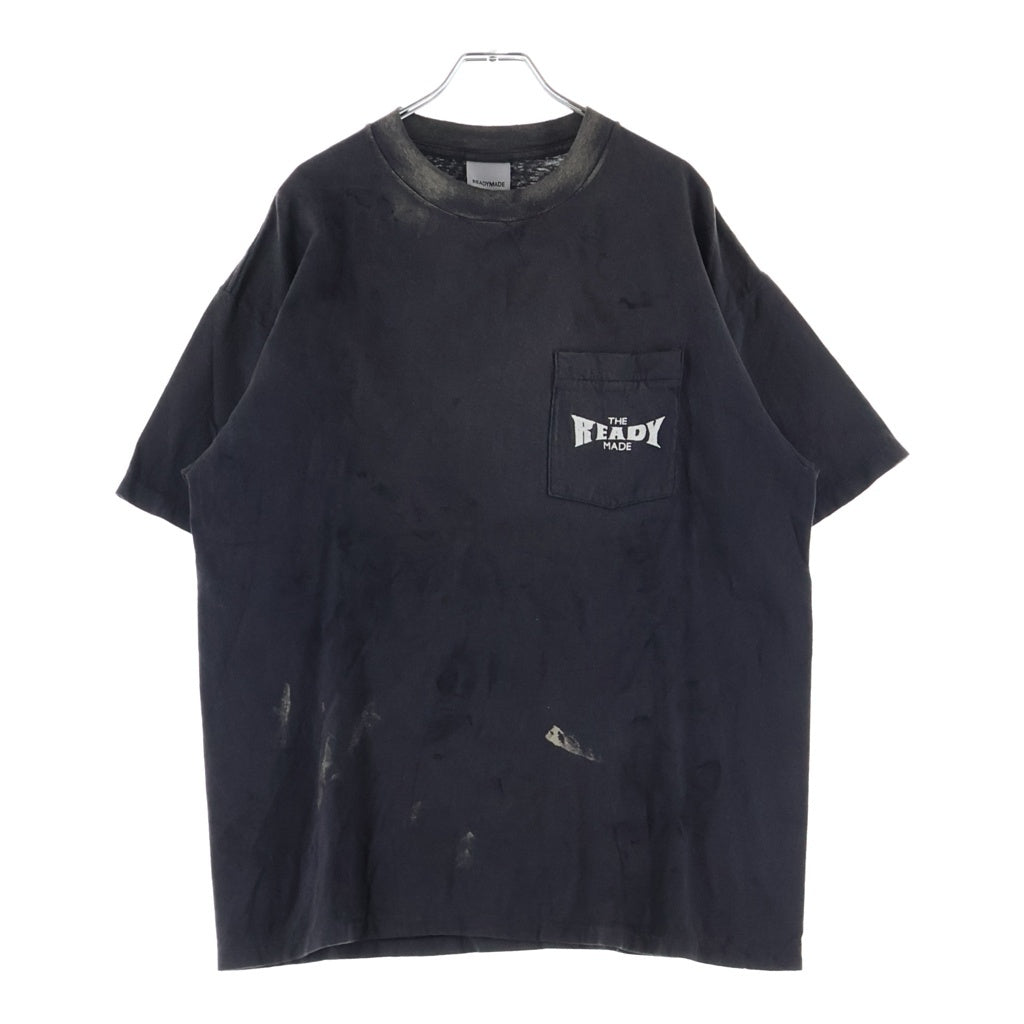 READY MADE(レディメイド) 24SS SS T-SHIRT POCKET/BLACK 半袖Tシャツ RE-CO-278 ブラック