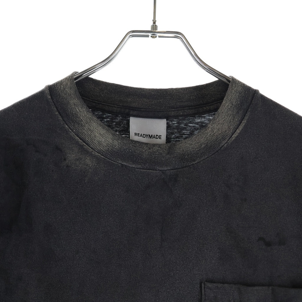 READY MADE(レディメイド) 24SS SS T-SHIRT POCKET/BLACK 半袖Tシャツ RE-CO-278 ブラック