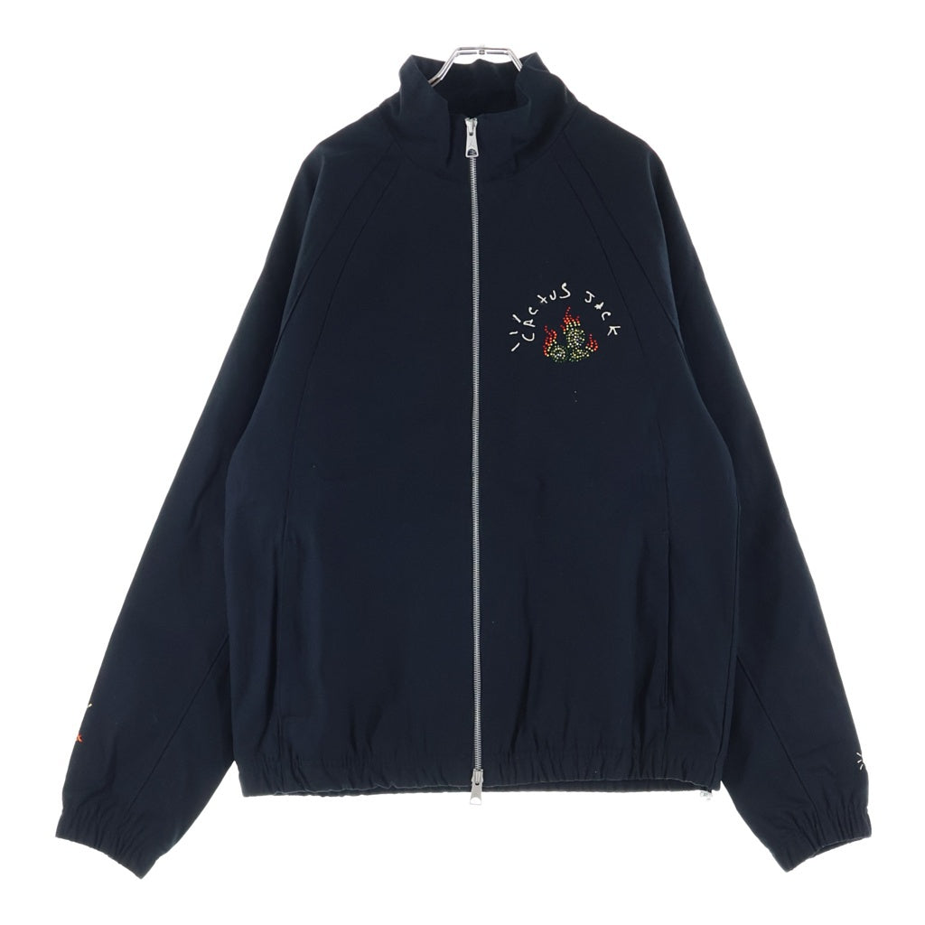 NIKE(ナイキ) ×Travis Scott JORDAN BRAND Woven Jacket トラヴィススコット カクタスジャック ジップアップジャケット DO4095-010 ブラック