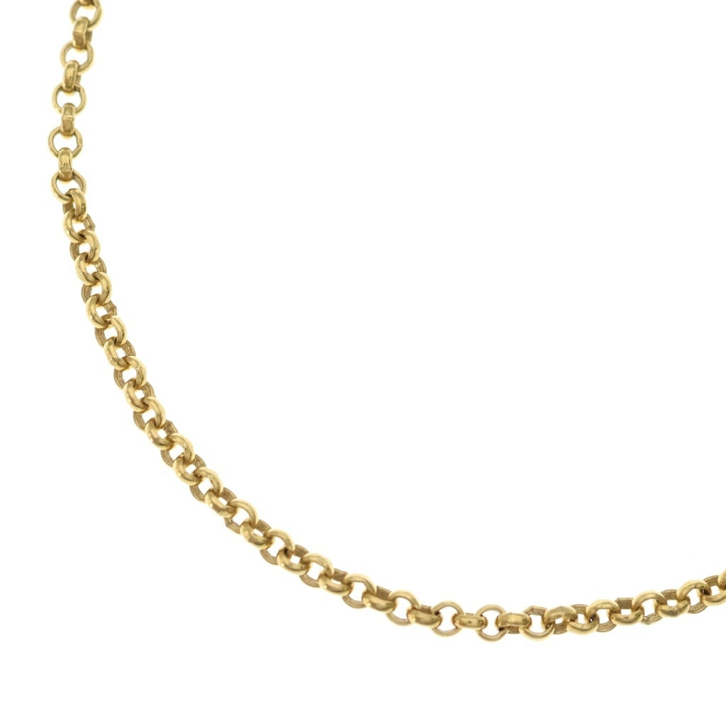 CHROME HEARTS(クロムハーツ) OLD 22K NECKCHAIN R16 オールド ロールチェーンネックレス 16inch ゴールド