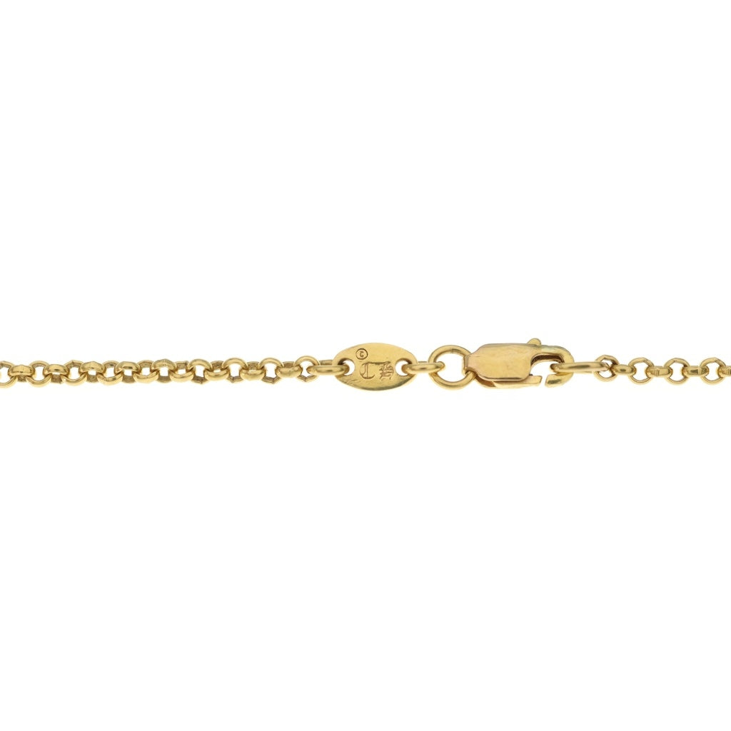 CHROME HEARTS(クロムハーツ) OLD 22K NECKCHAIN R16 オールド ロールチェーンネックレス 16inch ゴールド