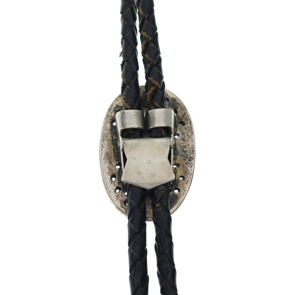 CHROME HEARTS(クロムハーツ) BOLOTIE OVALTINY タイニークラシックオーバルクロス ループタイ シルバー/ブラック BCA209