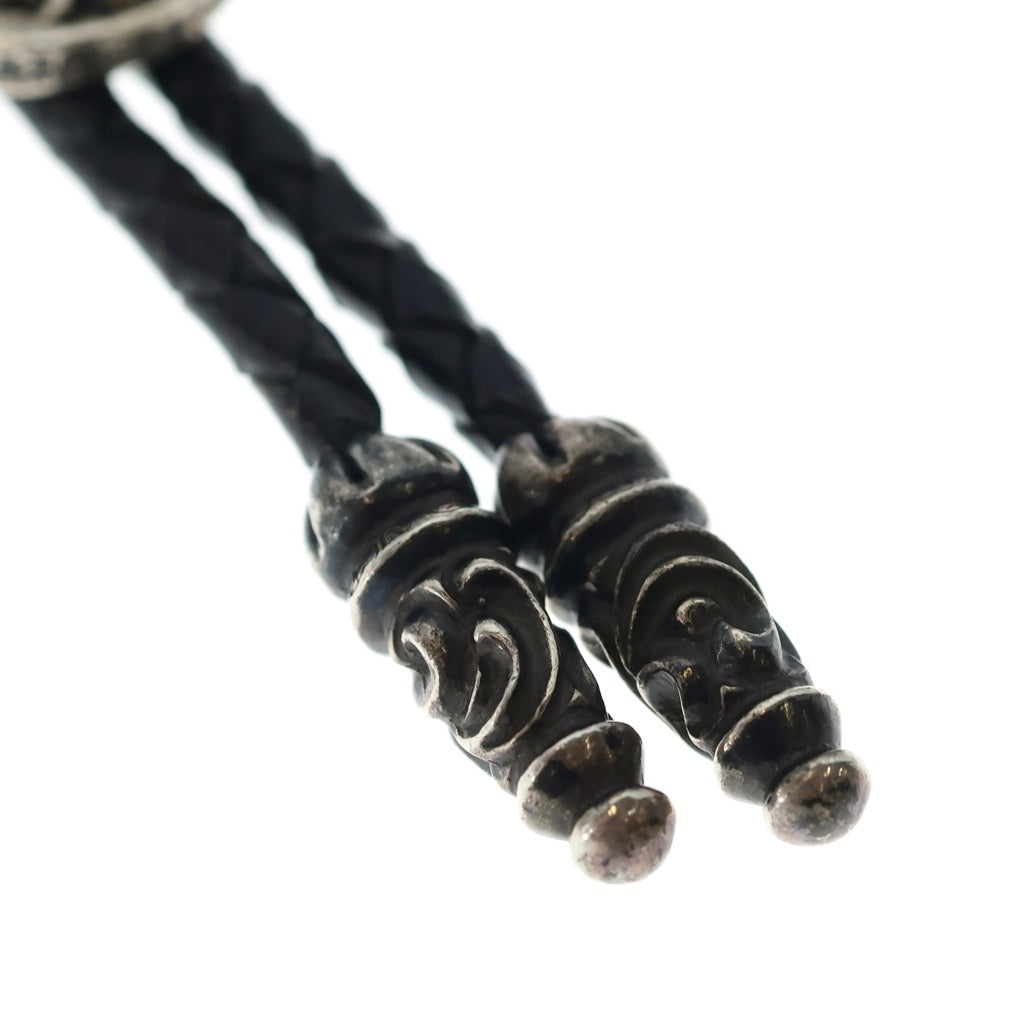 CHROME HEARTS(クロムハーツ) BOLOTIE OVALTINY タイニークラシックオーバルクロス ループタイ シルバー/ブラック BCA209