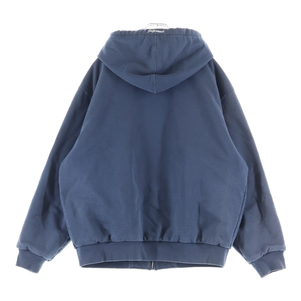 SUPREME(シュプリーム) 24AW ×Dickies Quilted Lined Zip Up Hooded Sweatshirt ディッキーズ キルトラインジップアップフーデッドスウェットシャツ ジップパーカー ネイビー